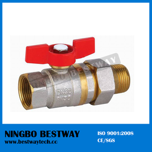 T Handle Brass Ball Valve with Union (BW-B35)